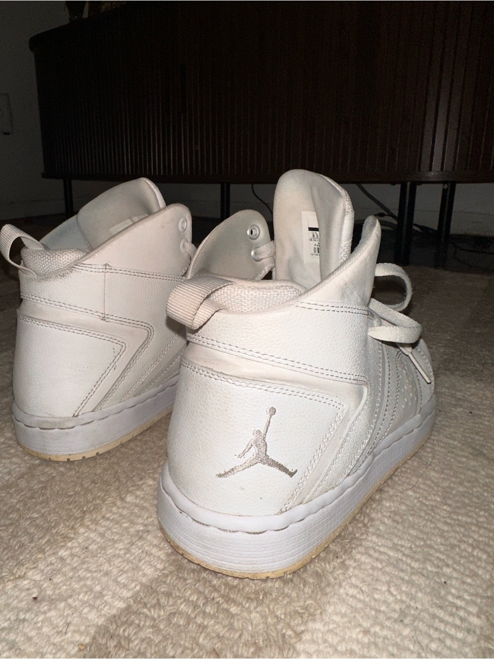 Jordan White Mid-Top Sneakers